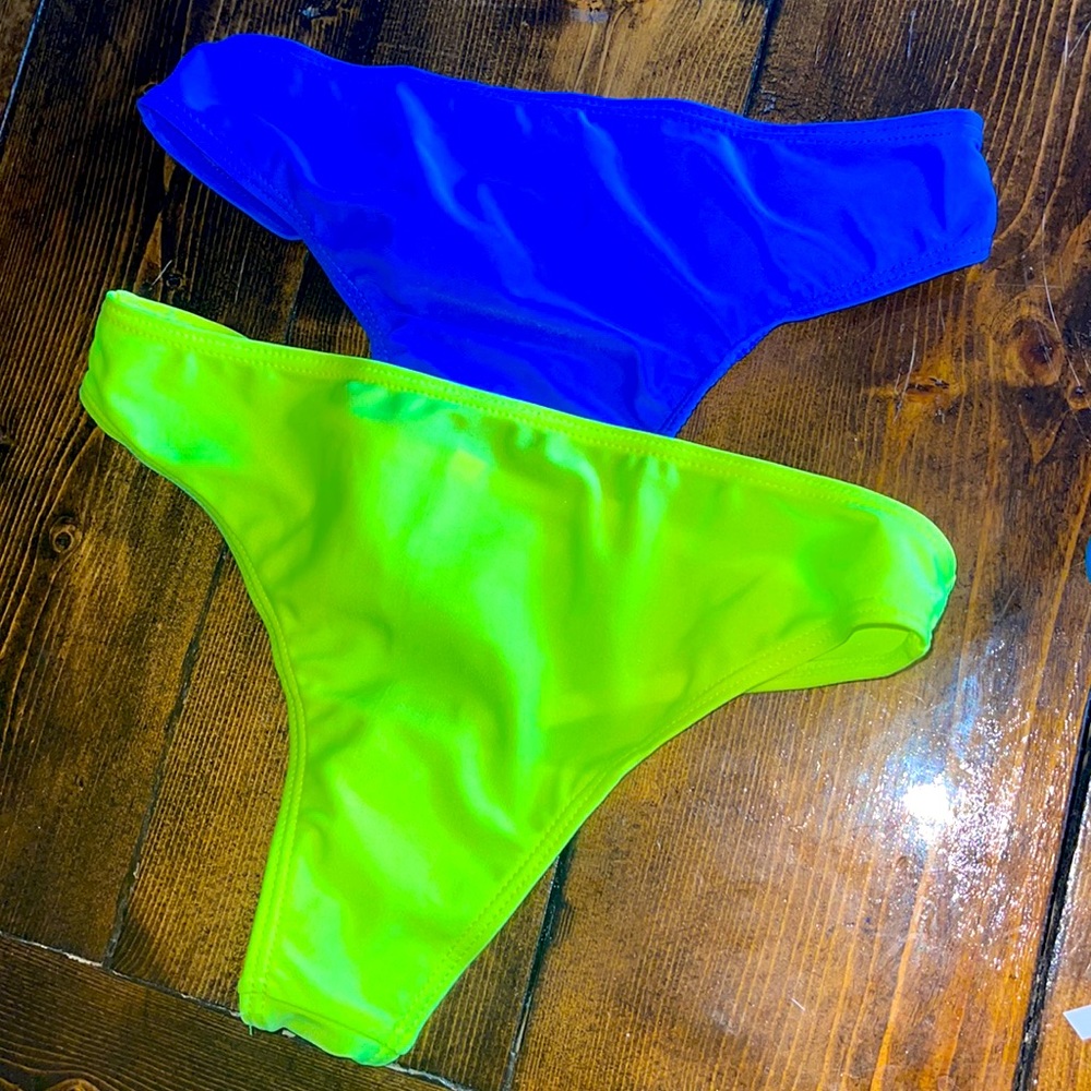 New thong bikini bottoms